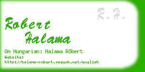 robert halama business card